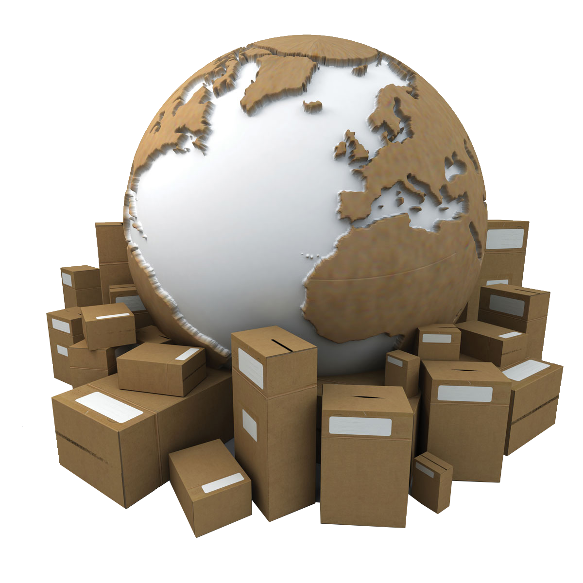 Panah package forwarding and logistics illustration